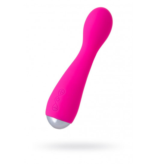 Розовый вибратор Yoyo - 17 см.