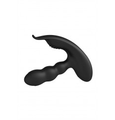 Черный стимулятор простаты Levett Jonas с пультом ДУ