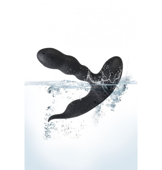 Черный стимулятор простаты Levett Jonas с пультом ДУ Черный стимулятор простаты Levett Jonas с пультом ДУ