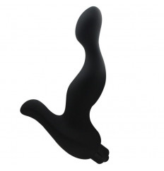 Черный вибратор для стимуляции точки G и клитора