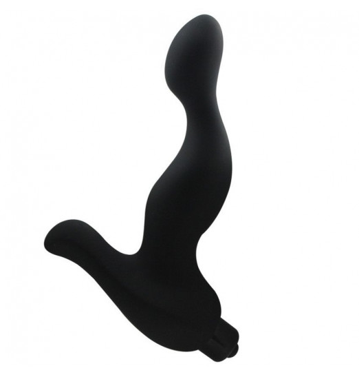 Черный вибратор для стимуляции точки G и клитора