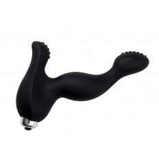 Черный вибратор для стимуляции точки G и клитора