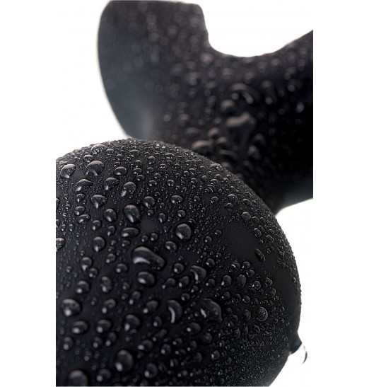 Чёрное эрекционное кольцо с анальной вибропробкой Чёрное эрекционное кольцо с анальной вибропробкой