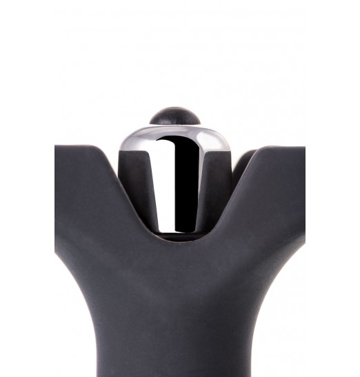 Чёрное эрекционное кольцо с анальной вибропробкой Чёрное эрекционное кольцо с анальной вибропробкой