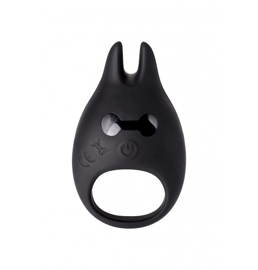 Чёрное эрекционное виброкольцо Erotist из силикона Чёрное эрекционное виброкольцо Erotist из силикона