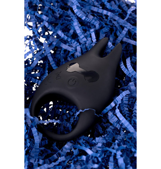 Чёрное эрекционное виброкольцо Erotist из силикона Чёрное эрекционное виброкольцо Erotist из силикона