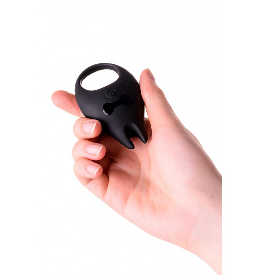 Чёрное эрекционное виброкольцо Erotist из силикона Чёрное эрекционное виброкольцо Erotist из силикона