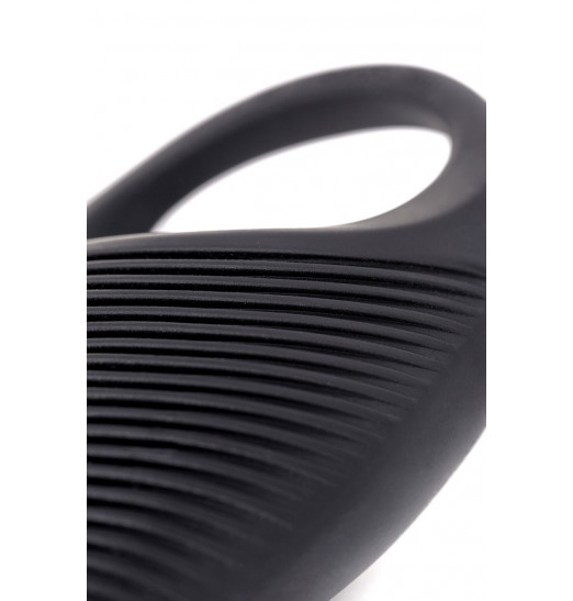 Чёрное эрекционное виброкольцо Erotist из силикона Чёрное эрекционное виброкольцо Erotist из силикона