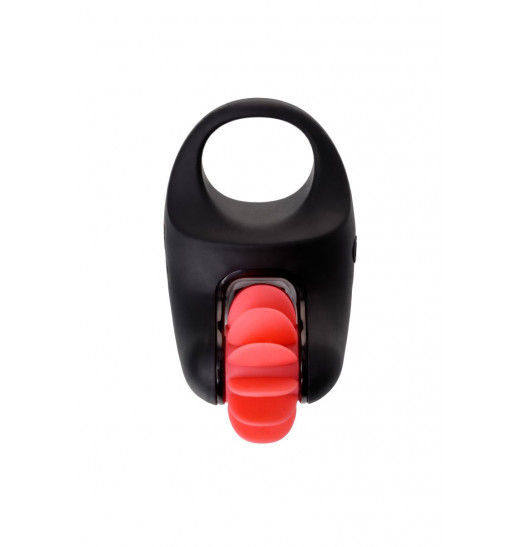 Чёрно-красное эрекционное виброкольцо Erotist Чёрно-красное эрекционное виброкольцо Erotist