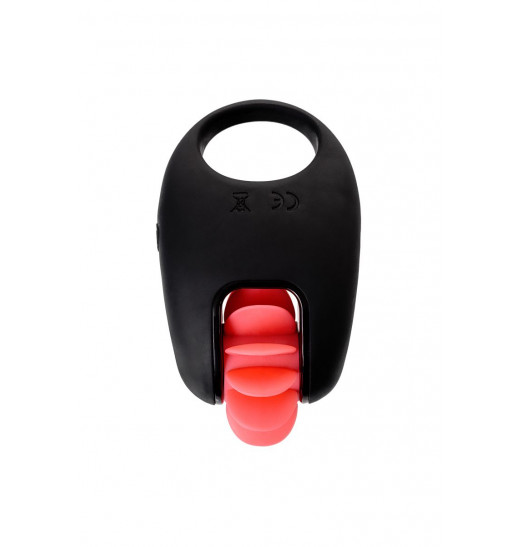 Чёрно-красное эрекционное виброкольцо Erotist Чёрно-красное эрекционное виброкольцо Erotist