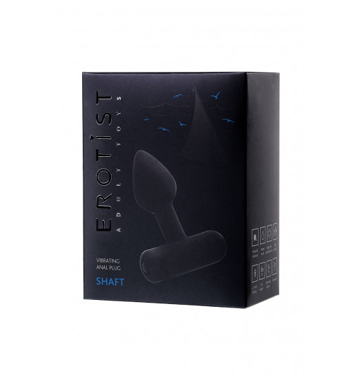 Чёрная анальная мини-вибровтулка Erotist Shaft - 7 см. Чёрная анальная мини-вибровтулка Erotist Shaft - 7 см.