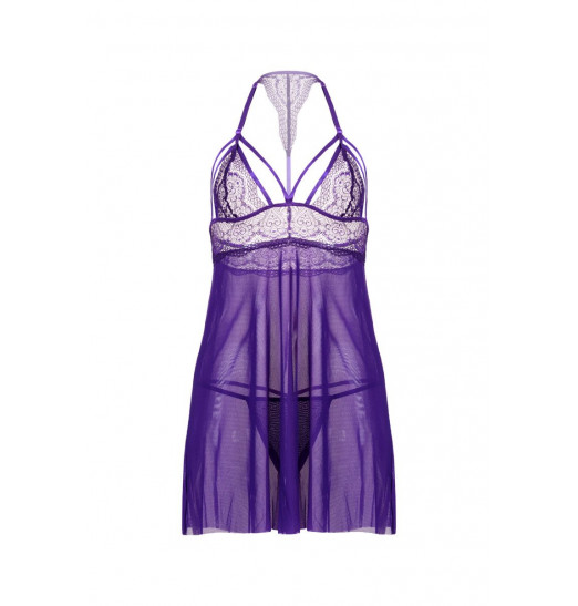 Бэби-долл из мягкой эластичной сетки с кружевным лифом Nevaeh