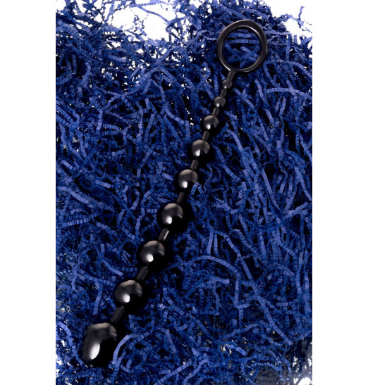 Черная анальная цепочка A-toys - 28,3 см.