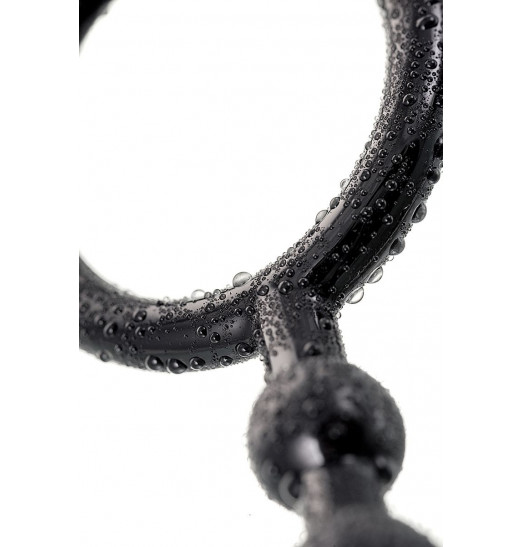 Анальная цепочка черного цвета A-toys - 19,8 см.