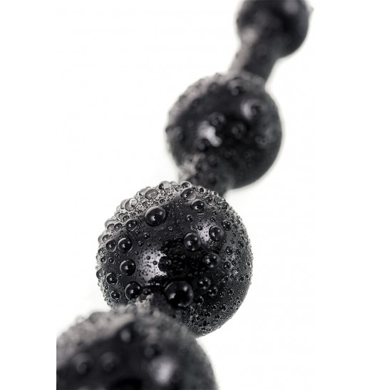 Анальная цепочка черного цвета A-toys - 19,8 см.