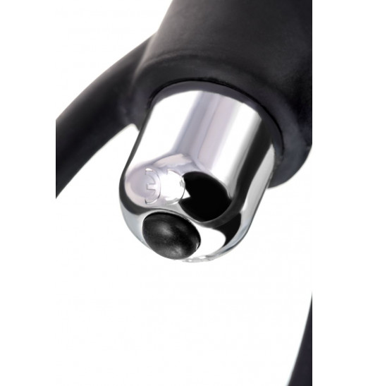 Черная анальная цепочка с вибрацией A-toys - 32,7 см.