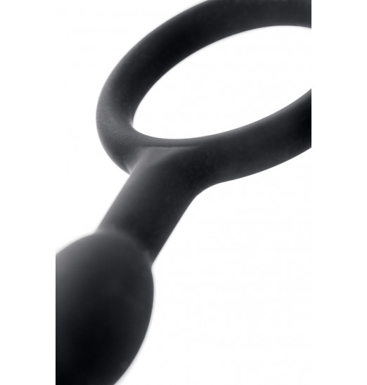 Черная анальная цепочка A-toys - 27,6 см.