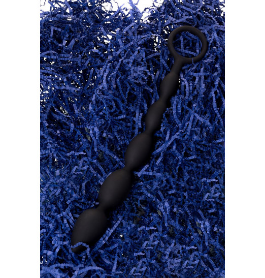 Черная анальная цепочка A-toys - 27,6 см.