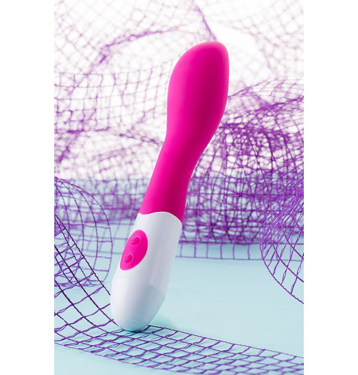 Розовый вибратор A-Toys Mika - 19,8 см.