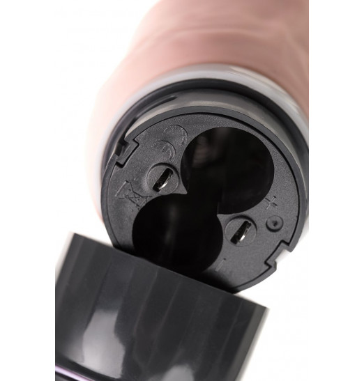 Реалистичный телесный вибратор A-Toys - 19,3 см.