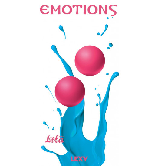 ярко-розовые вагинальные шарики без сцепки Emotions Lexy Large