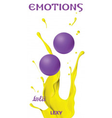 Фиолетовые вагинальные шарики без сцепки Emotions Lexy Large