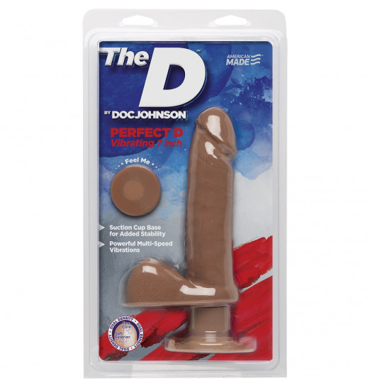 Вибратор-мулат Perfect D Vibrating 7  with Balls