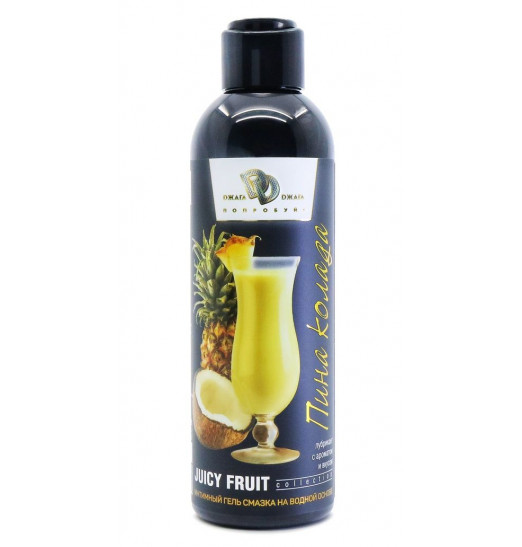 Интимный гель на водной основе JUICY FRUIT с ароматом пина колада - 200 мл.
