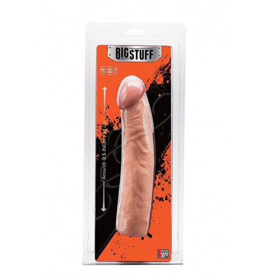 Телесный фаллоимитатор BIGSTUFF DONG 9.5INCH - 24 см.