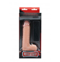 Телесный вибратор-реалистик на присоске REALSTUFF 6.5INCH DONG - 17 см.