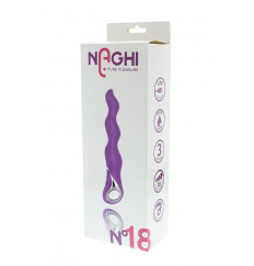 Фиолетовый изогнутый вибратор NAGHI NO.18 RECHARGEABLE 3 MOTOR VIBE - 15 см.