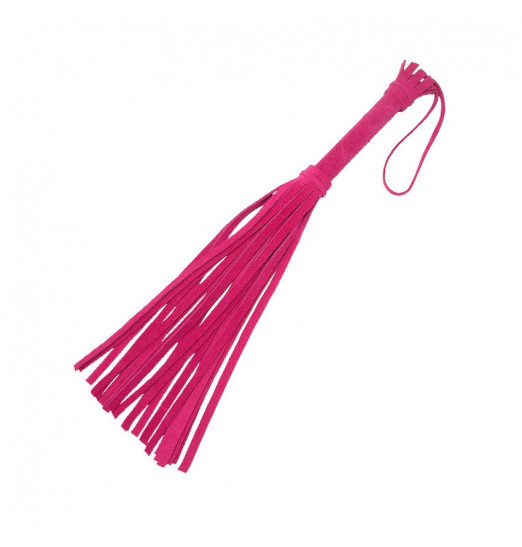 Розовая мини-плеть «Королевский велюр» - 40 см.