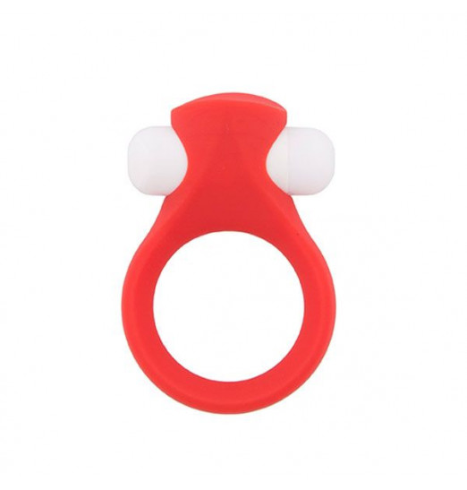 Красное эрекционное кольцо LIT-UP SILICONE STIMU RING 2