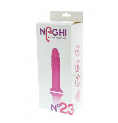 Розовый вибратор NAGHI NO.23 RECHARGEABLE VIBRATOR - 17 см.