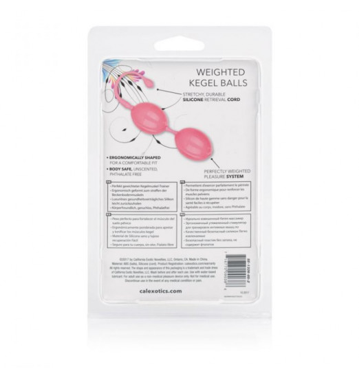 Розовые вагинальные шарики Weighted Kegel Balls
