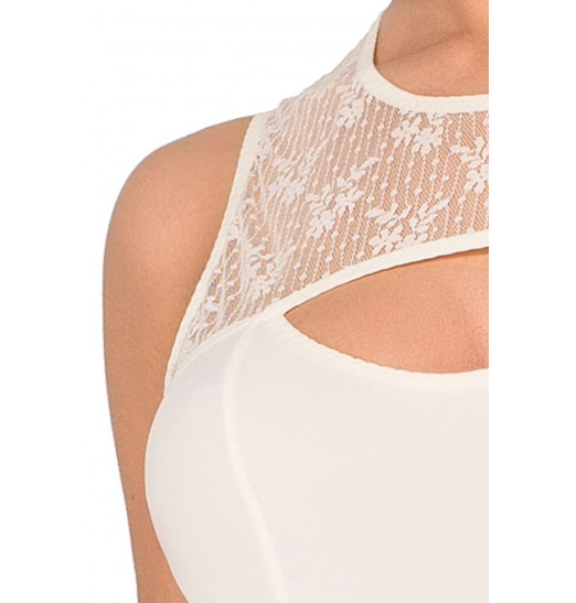 Удлинённый корсаж Mia с кружевным воротом