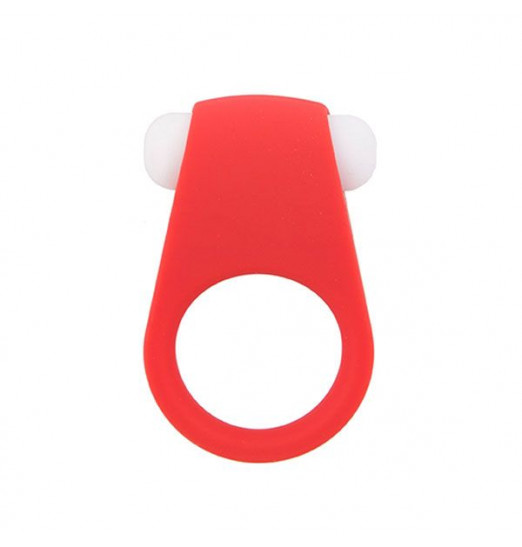 Красное эрекционное кольцо LIT-UP SILICONE STIMU RING 4