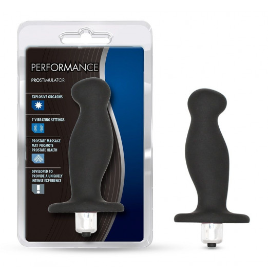 Чёрный вибростимулятор простаты Performance Prostimulator