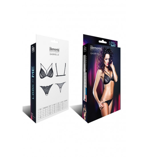 Комплект с сексуальными трусиками и эффектным бюстом Gabrielle