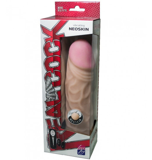 Вибромассажёр-реалистик на присоске - 28 см.