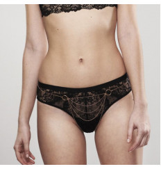 Трусики-бикини из цепочек золотистого цвета