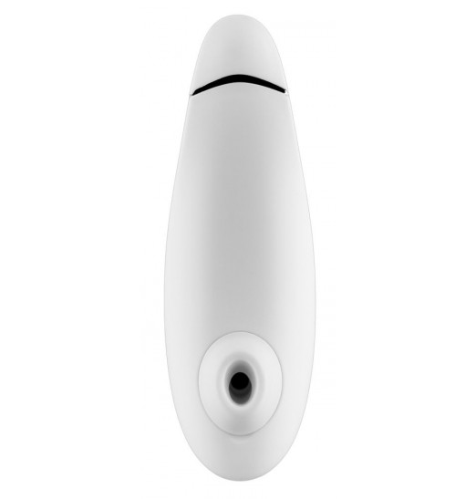 Белый бесконтактный клиторальный стимулятор Womanizer Premium