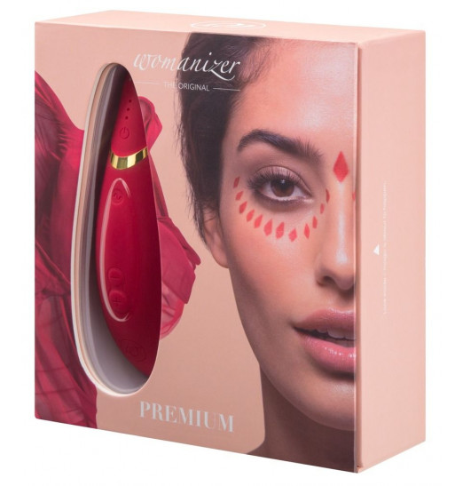Красный бесконтактный клиторальный стимулятор Womanizer Premium Красный бесконтактный клиторальный стимулятор Womanizer Premium