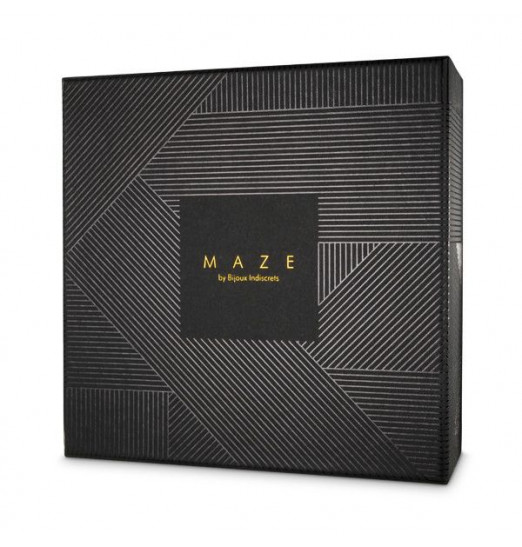 Чёрные наручники с петлёй MAZE T-RESTRAINTS