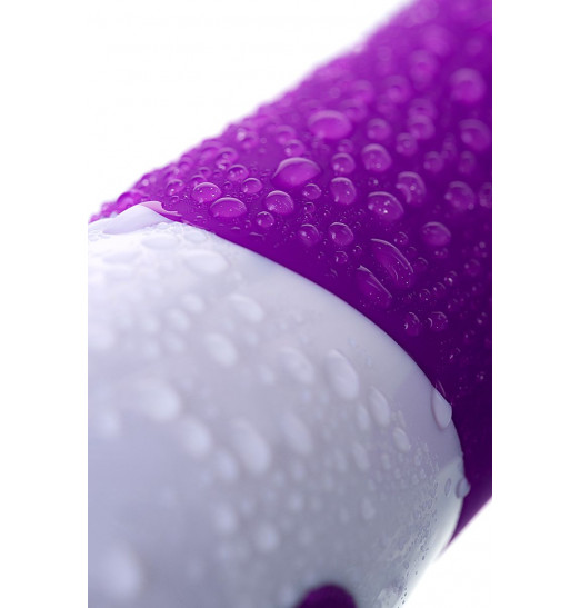 Фиолетовый вибратор JOS TATY с пульсирующими шариками - 21,5 см.