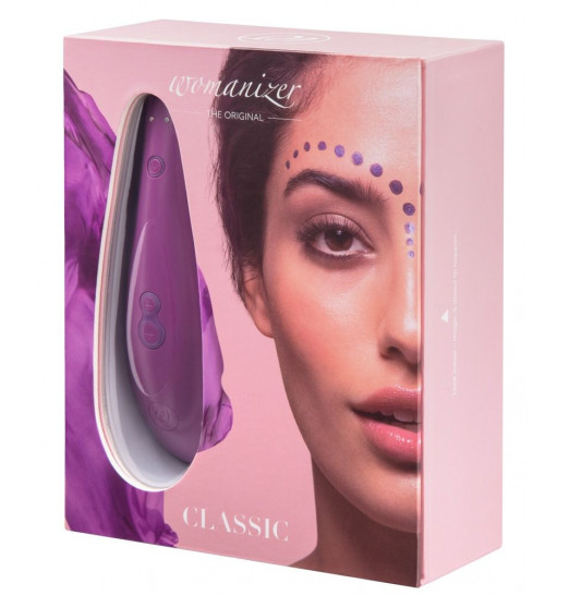Фиолетовый бесконтактный клиторальный стимулятор Womanizer Classic