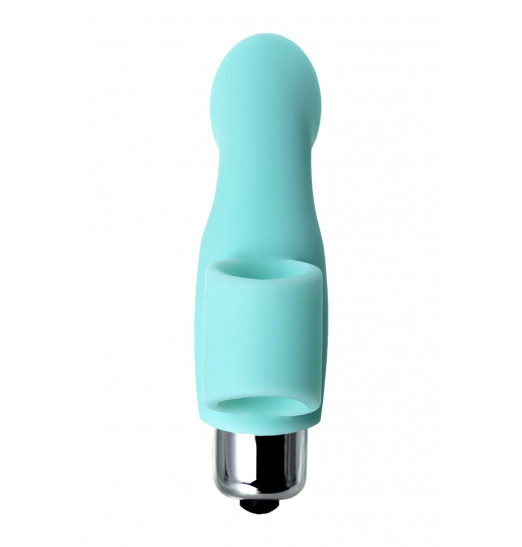 Мятная вибронасадка на палец для клиторальной стимуляции JOS BLISS - 9 см.