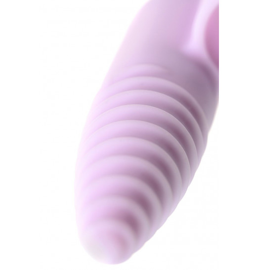 Нежно-розовая вибронасадка на палец для анальной стимуляции JOS NOVA - 9 см.