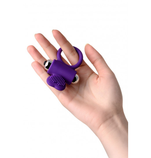 Фиолетовое виброкольцо с ресничками JOS PERY