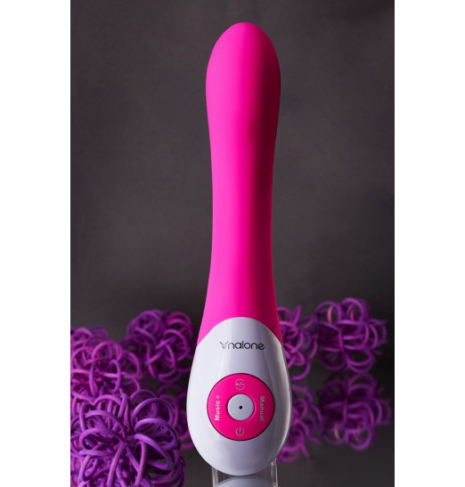 Розовый вибратор Nalone Pulse - 21 см.